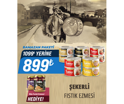 Sasu Ton Ramazan Özel Sepeti + Fıstık Ezmesi Şekerli