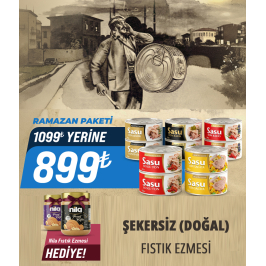 Sasu Ton Ramazan Özel Sepeti + Fıstık Ezmesi Şekersiz