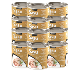Sasu Klasik Ton Balığı 1 Koli 12x800 gr Bütün Dilim Sasu Klasik Ton Balığı 1 Koli 12x800 gr Bütün Dilim