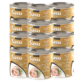 Sasu Klasik Ton Balığı 1 Koli 12x800 gr Bütün Dilim Sasu Klasik Ton Balığı 1 Koli 12x800 gr Bütün Dilim