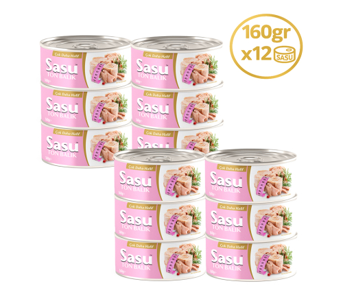 Sasu Light Suda Ton Balığı 12x160 gr Bütün Dilim