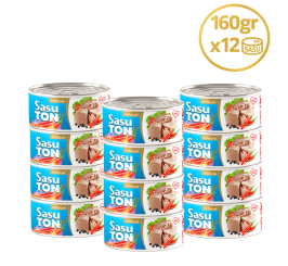 Sasu Blue Acılı Ton Balığı 12x160 gr İri Parça