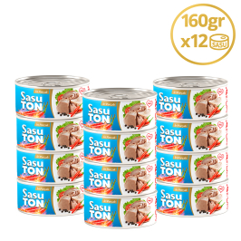 Sasu Blue Acılı Ton Balığı 12x160 gr İri Parça