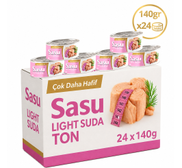 Sasu Light Suda Ton Balığı 1 Koli 24x140 gr Bütün Dilim