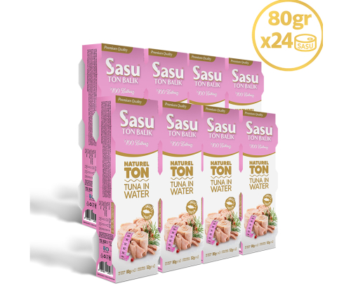 Sasu Light Suda Ton Balığı 1 Koli 24x80 gr Bütün Dilim