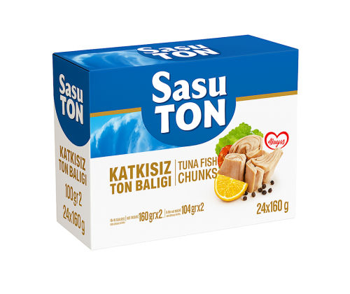 Sasu Blue Klasik Ton Balığı 1 Koli 24x160 gr İri Parça