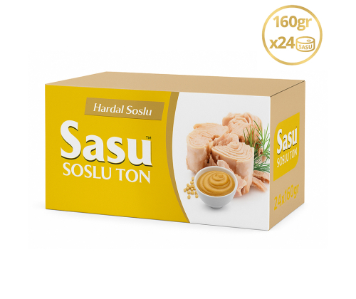 Sasu Hardal Soslu Ton Balığı 1 Koli 24x160 gr İri Parça Sasu Hardal Soslu Ton Balığı 1 Koli 24x160 gr İri Parça