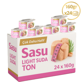 Sasu Light Suda Ton Balığı 1 Koli 24x160 gr Bütün Dilim
