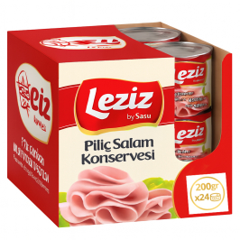 Sasu Leziz Piliç Salam Konservesi 1 Koli 24x200gr