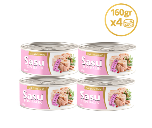 Sasu Light Suda Ton Balığı 4x160 gr Bütün Dilim