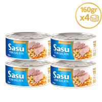 Sasu Fasulyeli Ton Salata 4x160 gr İri Parça