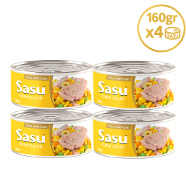 Ton Sasu Mısırlı Ton Salata 4x160 gr İri Parça