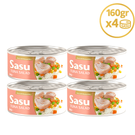 Sasu Basmati Pirinçli Ton Salata 4x160 gr İri Parça