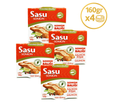 Sasu Zeytinyağlı Somon Balığı 4x160 gr Bütün Dilim