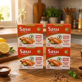 Sasu Zeytinyağlı Somon Balığı 4x160 gr Sasu Zeytinyağlı Somon Balığı 4x160 gr