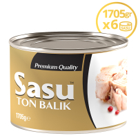 Sasu Klasik Ton Balığı 6x1705 gr Bütün Dilim
