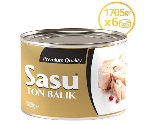 Sasu Klasik Ton Balığı 6x1705 gr Bütün Dilim