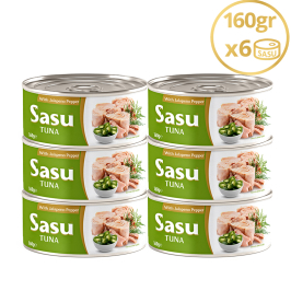 Sasu Jalapeno Biberli Ton Balığı 6x160 gr Bütün Dilim