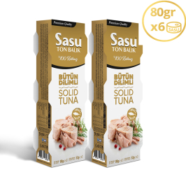 Sasu Klasik Ton Balığı 6x80 gr Bütün Dilim