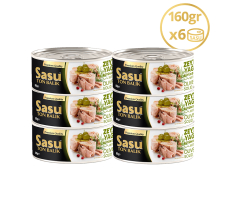 Sasu Zeytinyağlı Ton Balığı 6x160 gr Bütün Dilim