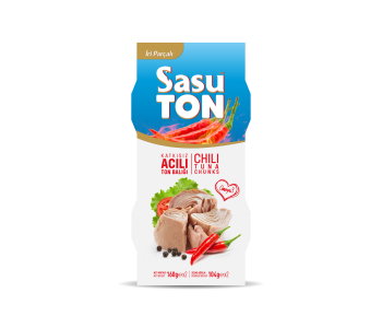 Sasu Blue Acılı Ton Balığı 2x160 gr İri Parça