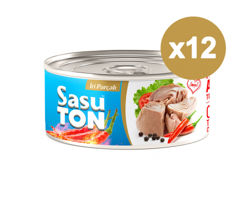 Sasu Blue Acılı Ton Balığı 12x160 gr İri Parça