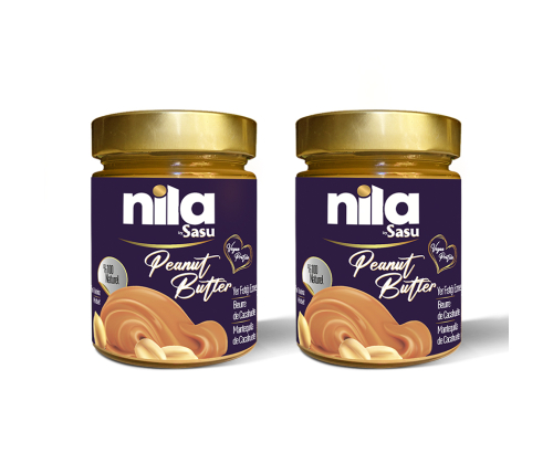 Sasu Nila Fıstık Ezmesi 2x300gr Şekersiz Naturel