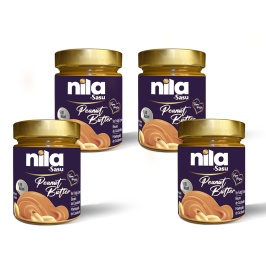 Sasu Nila Fıstık Ezmesi 4x300gr Şekersiz Naturel