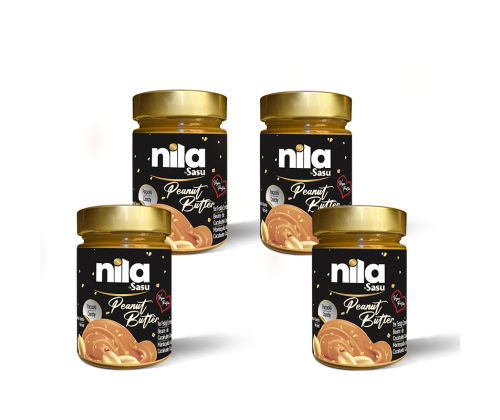 Sasu Nila Fıstık Ezmesi 4x300 gr Şekerli Parçacıklı