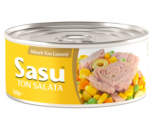 Sasu Mısırlı Ton Salata 160 gr İri Parça