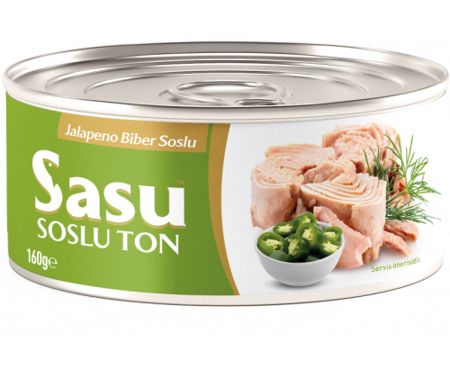 Sasu Jalapeno Biberli Ton Balığı 160 gr Bütün Dilim